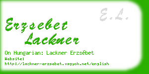 erzsebet lackner business card